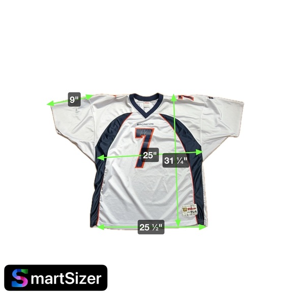 Vintage 90s Wilson - Denver Broncos John Elway #7 NFL Jersey - White XXL - Picture 9 of 9